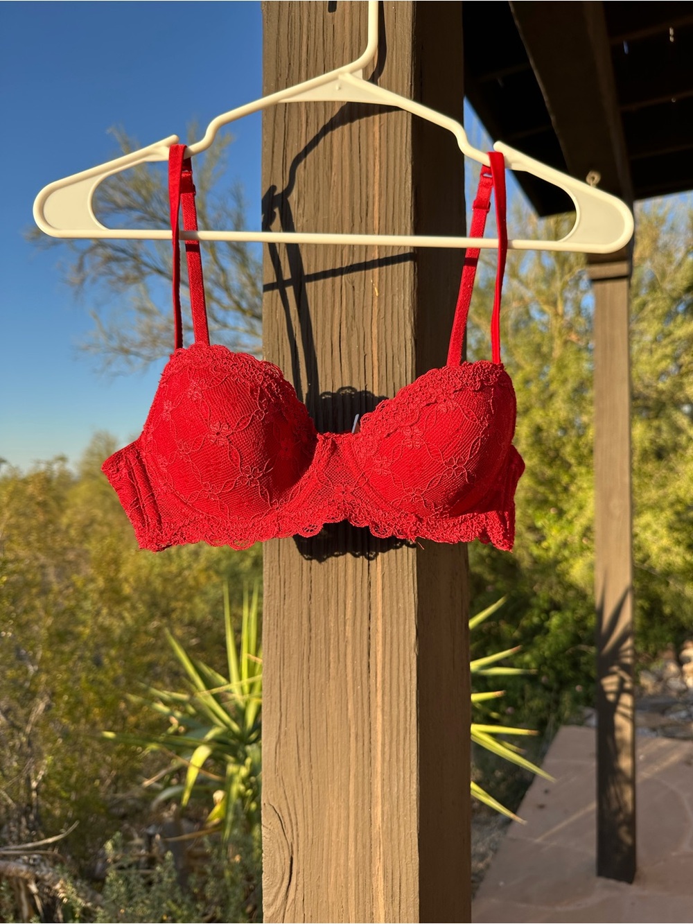 intimissimi Red Lace Underwire Push-Up Bra